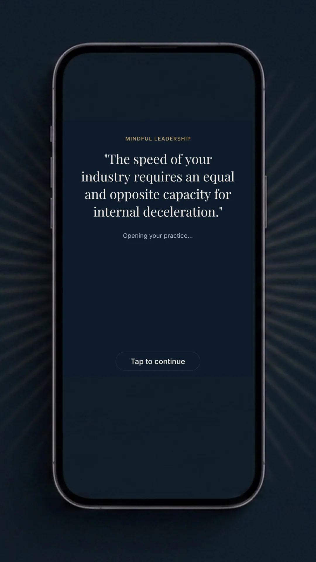 Mindfulness for Busy Leaders app screenshot 2